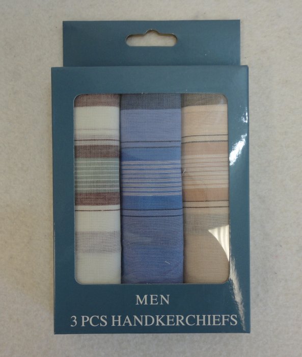 3pk MEN's Handkerchiefs [Plaid] **BOX**